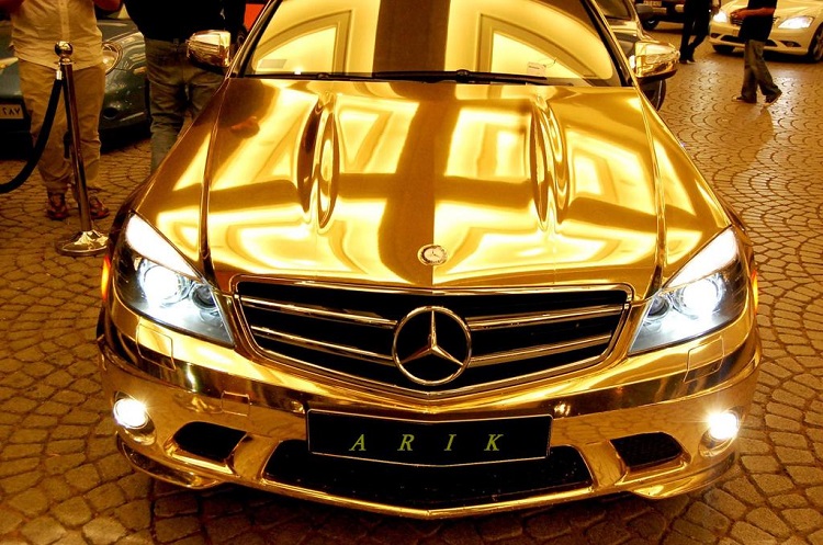 gold plated cars 1