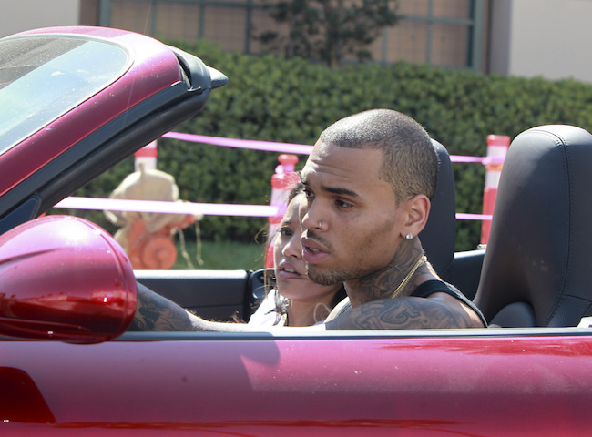 EXCLUSIVE TO INF. ALL-ROUNDER. August 13, 2013: Chris Brown seen cruising around Cahuenga Blvd with girlfriend Karrueche Tran in Los Angeles, California. Brown recently suffered a non-epileptic seizure on August 9th while at a recording studio. Mandatory Credit: MEKA/INFphoto.com Ref: infusla-266|sp|EXCLUSIVE TO INF. ALL-ROUNDER.